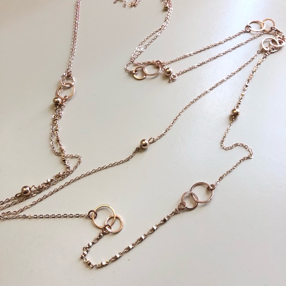 Charming Charlie Linked Circle Necklace Set - Picture 5 of 8